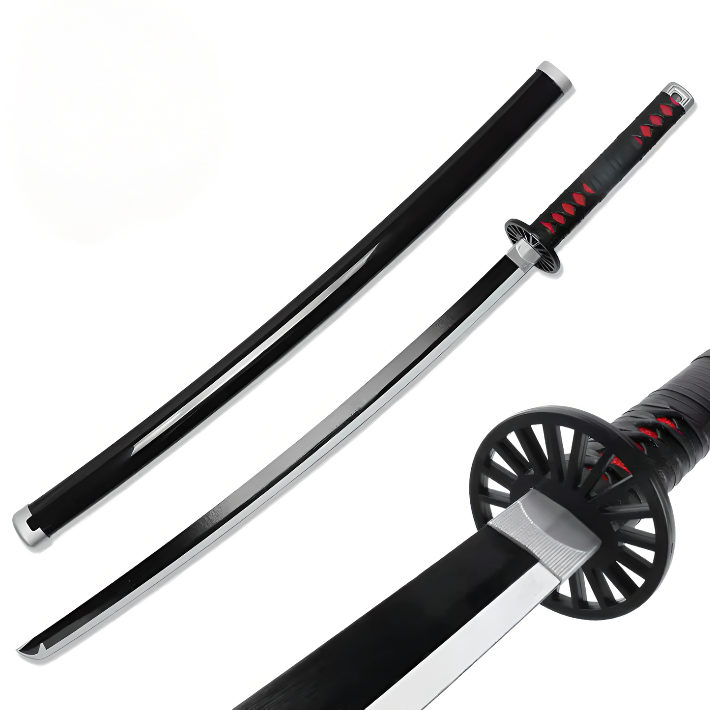Demon Slayer Tanjiro Black Wooden Katana 104cm - Ascension Store