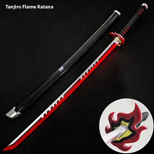 Tanjiro Flame Wooden LED Katana 104cm